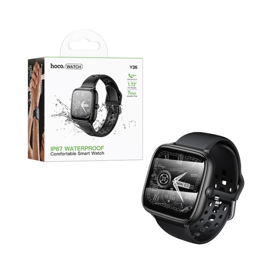 Smartwatch Hoco Y36 Smart Sports 1,72" (versão de chamada) Preto